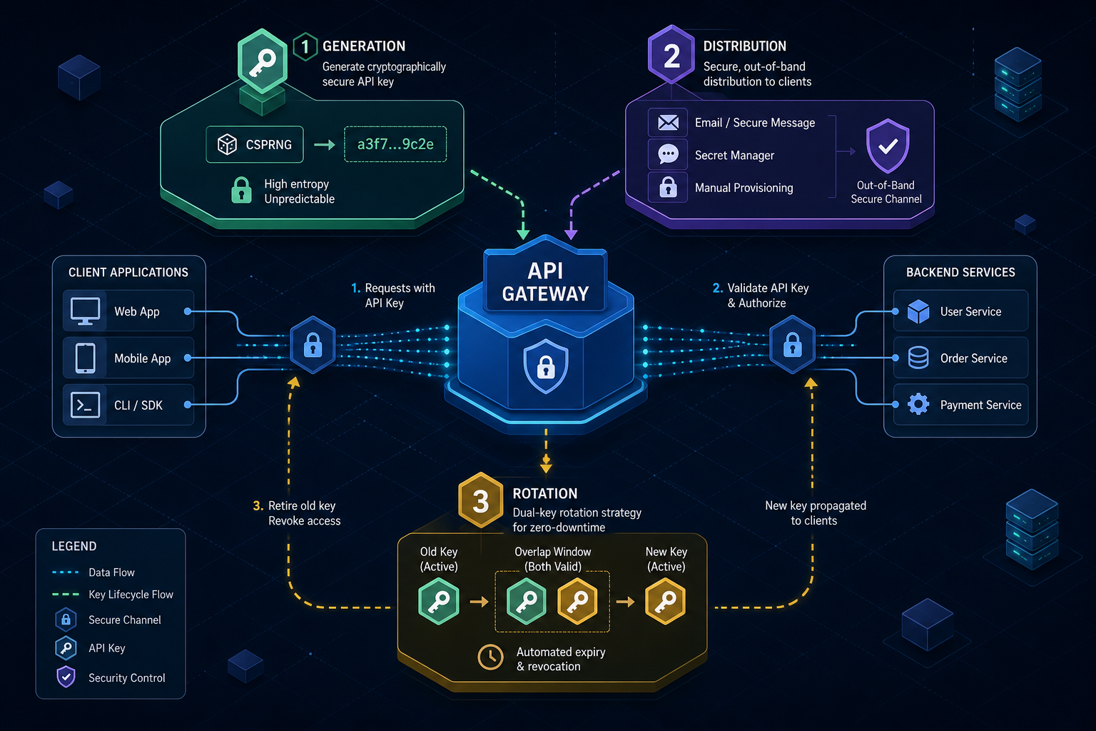 Ecu Key Rotation Process API Key Management Best Practices: Design, Distribution, and Rotation